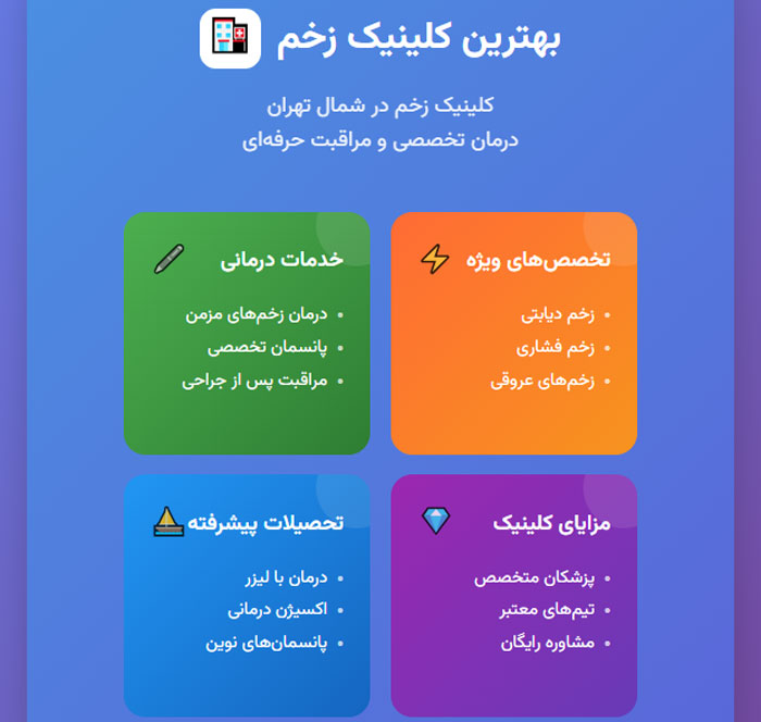 چرا کلینیک زخم در شمال تهران انتخاب درستی است؟